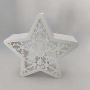 Étoile de Noël photophore