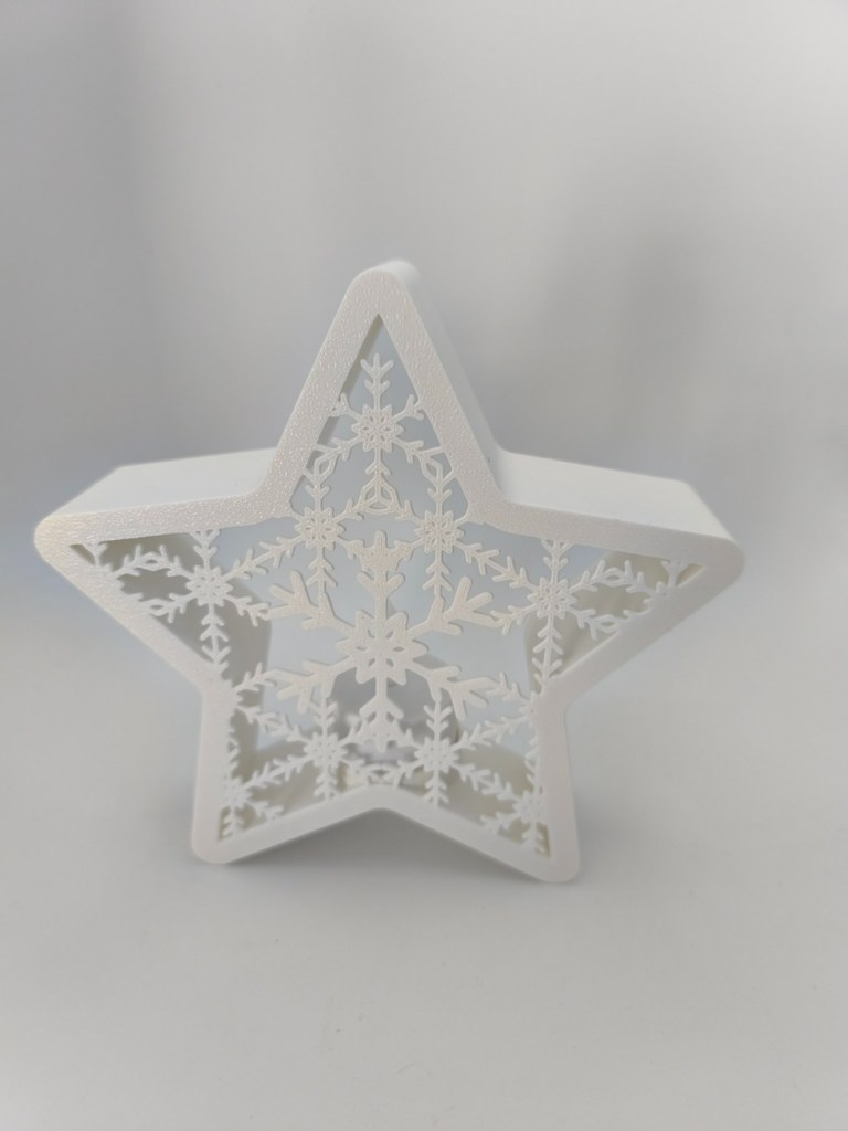 Étoile de Noël photophore