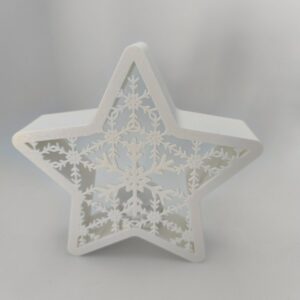Étoile de Noël photophore