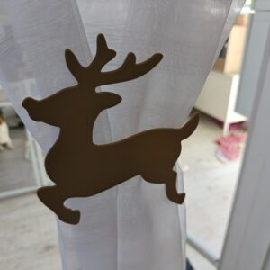 Duo d’embrasses rideaux Cerf marron
