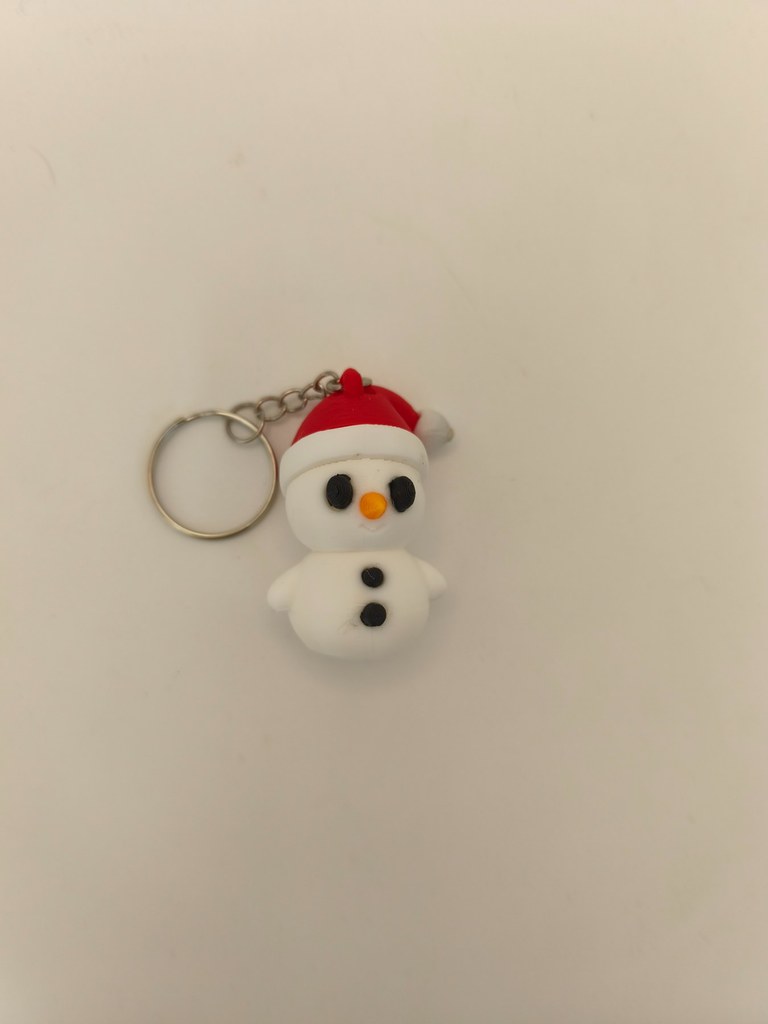 Porte-clés bonhomme de neige