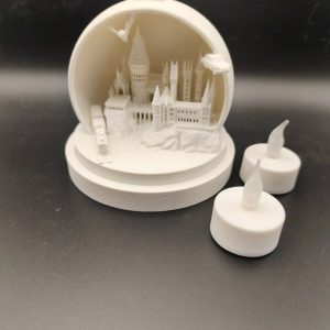 Boule de Noël château enchanté
