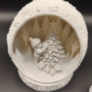 Boule de Noël blanche enfant