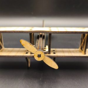 Avion biplan en bois à assembler