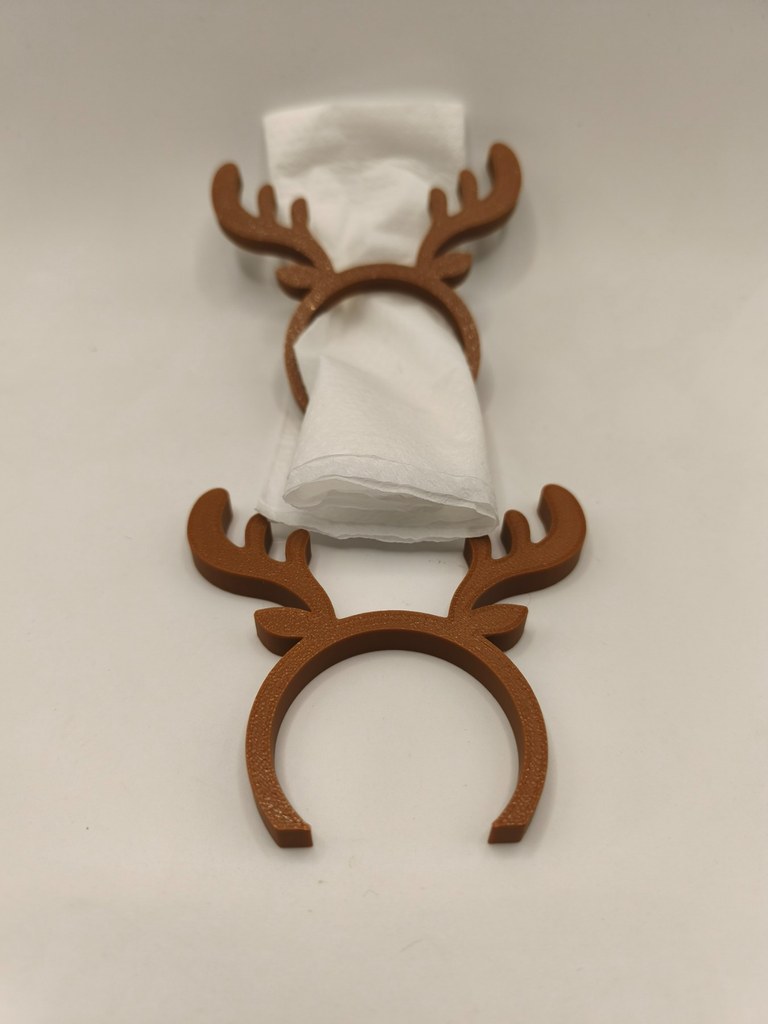 Rond de serviette renne de Noël