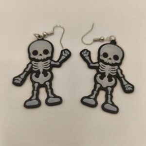 Boucles d’oreilles squelettes d’Halloween