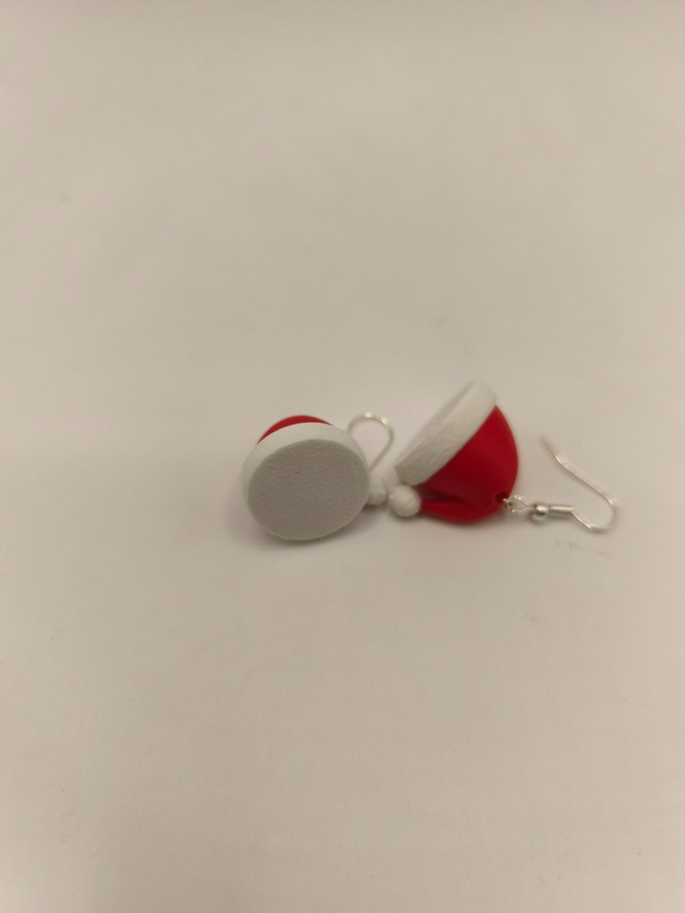 Boucles d’oreilles bonnet de Noël – Image 3