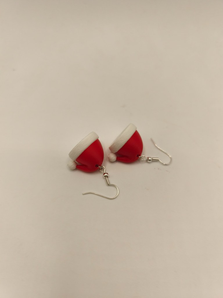 Boucles d’oreilles bonnet de Noël – Image 2