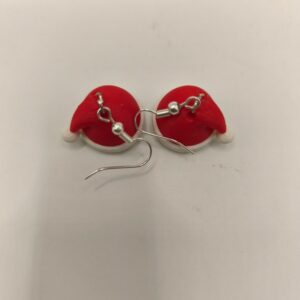Boucles d’oreilles bonnet de Noël