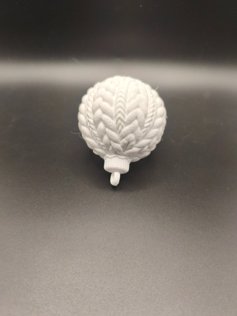 Boule de Noël effet tricot – Image 2