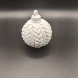 Boule de Noël effet tricot