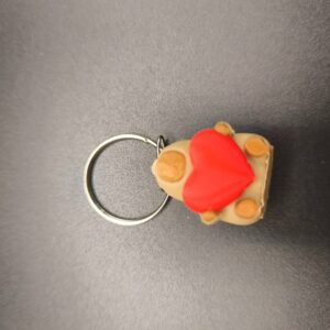 Capybara cœur rouge